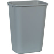 Large Wastebasket Gray 41 Quart / 38.8 Liter