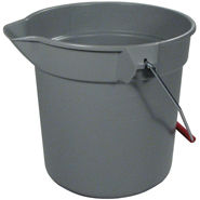 Brute Round Bucket Gray, 10 Quart / 9.5 Liter
