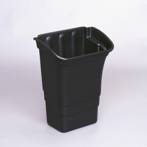 Utility Cart Refuse / Utlity Bin Black 8 Gallon / 30.3 Liter