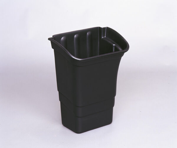Utility Cart Refuse / Utlity Bin Black 8 Gallon / 30.3 Liter