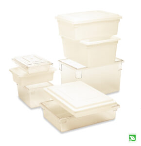 Food Storage Tote Box White, 8.5 Gallon, 26" X 18" X 6"