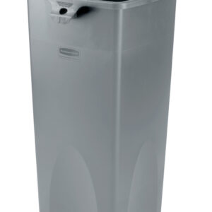 Untouchable Square Container Gray, 23 Gallon / 87.1 Liter