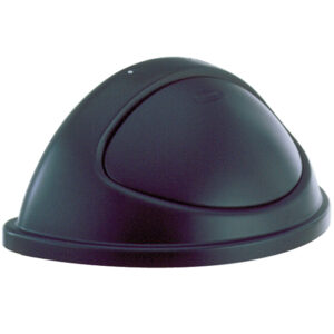 Untouchable Half Round Swing Lid Black, 21 Gallon / 79.5 Liter
