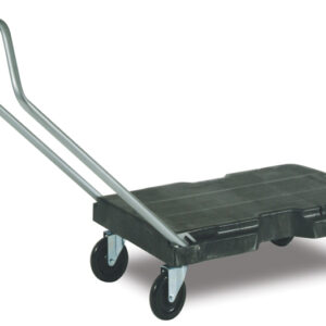 Triple Trolley w/ Handle Black, w/ 5" Casters, Standard-Duty