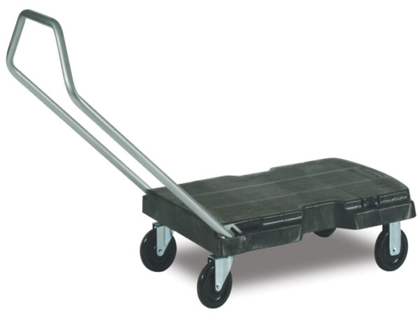 Triple Trolley w/ Handle Black, w/ 5" Casters, Standard-Duty