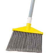 Angle Broom w/ Polypropylene Fill Gray w/ Metal Handle