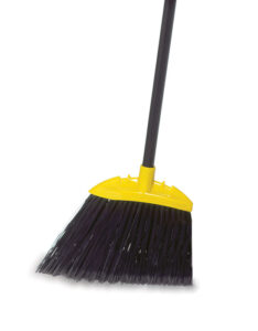 Jumbo Smooth Sweep Angle Broom Black w/ Metal Handle