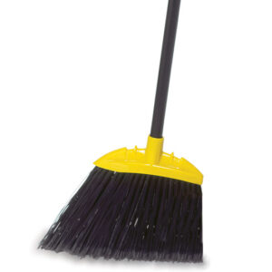 Jumbo Smooth Sweep Angle Broom Black w/ Metal Handle
