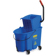 WaveBrake Side-Press Combo Blue, 35 Quart, Bucket & Wringer