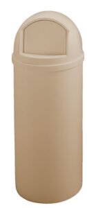 Marshal Classic Round Container Beige, 15 Gallon / 56.8 Liter
