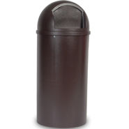 Marshal Classic Round Container Black, 25 Gallon / 94.6 Liter