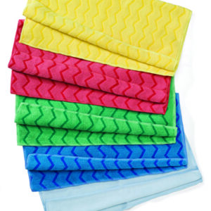 HYGEN Microfiber Cloth Red, 16" X 16"