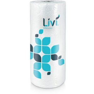 Livi VPG Kitchen Roll Towel White 2-Ply 9" X 11" 85 Sheets