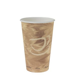 Cup Paper Hot 16 oz Single Sided Poly Mistique