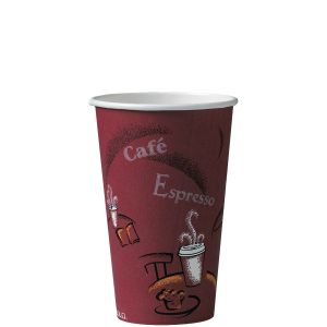 Cup Paper Hot 16 oz Bistro