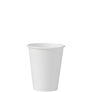 Cup Paper Hot 8 oz Single Sided Poly White