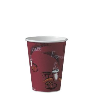 Cup Paper Hot 12 oz Squat Bistro