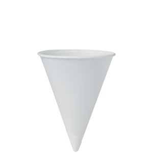 Cup Conical Water Paper 4.25 oz Unprinted Boxed