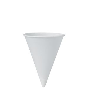 Cup Paper Cone 4 oz Treated Unprinted