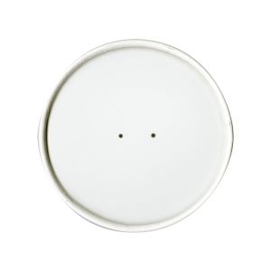 Spiral Wound Venter Paper Lid White Double Sided Poly Paper