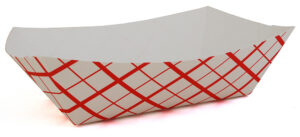 Southland 1000 Paperboard Food Tray Red Check 10 lb. Capacity
