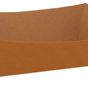 Eco #50 Paperboard Food Tray Kraft 0.5 lb. Capacity