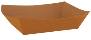 Eco #200 Paperboard Food Tray Kraft 2 lb. Capacity