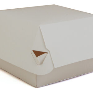 Paperboard Hamburger Clamshell White 4.38" X 4.38" X 3.38"