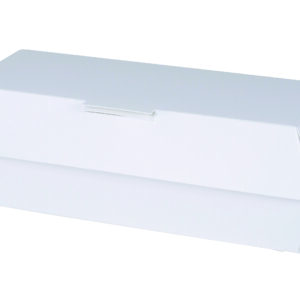 6.13" X 2.13" X 2.25" Clamshell White, Paperboard, Hot Dog