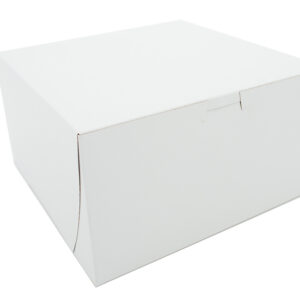 9" X 9" X 5" Bakery Box White Non-Window Lock-Corner