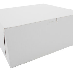 12" X 12" X 5" Bakery Box White Non-Window Lock-Corner