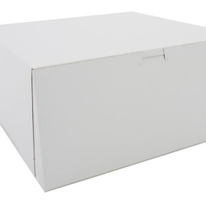 12" X 12" X 6" Bakery Box Whtie Non-Window Lock-Corner