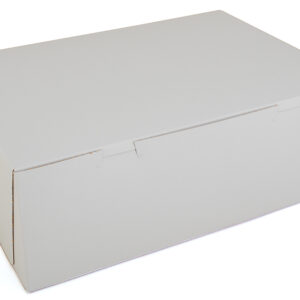 14.5" X 10.5" X 5" Sheet Cake /  Utility Box, Non-Window, White
