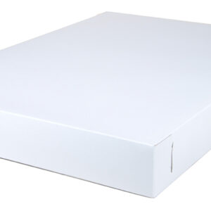 26.5" X 18.63" X 3" Sheet Cake Box Top, Non-Window, White