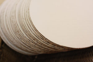 12" Single Wall Cake & Pizza Circle Bright White, Laminated