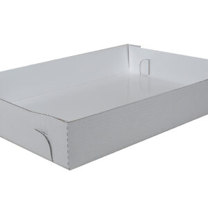 25.88" X 18.06" X 4" Bakery Box Non-Window Corrugated Bright White