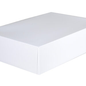 14" X 10" X 3.5" Bakery Donut Box, White Paperboard