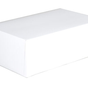 10" X 6.25" X 3.5" Bakery Donut Box, White Paperboard