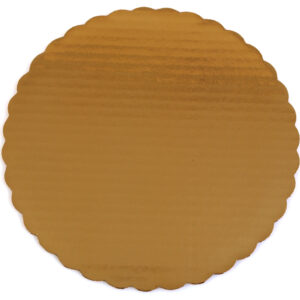 10" Gold Cake Circle, Laminated Single Wall Sturdy