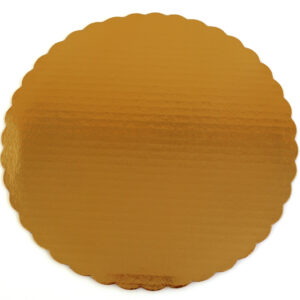 12" Gold Cake Circle Laminated, Single Wall, Sturdy