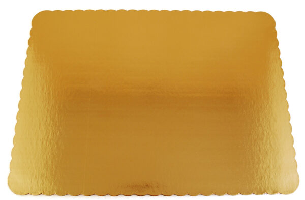 19" X 14" Gold Cake Pad Single Wall Sturdy Laminated