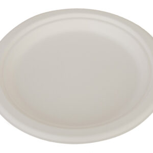 ChampWare Molded Fiber Round Plate White 9" Heavy Weight