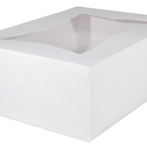 19" X 14" X 6.5" Bakery Box w/ Window, Paperboard, Lock-Corner