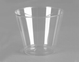 Comet Squat Tumbler 9 oz Clear Smooth Wall